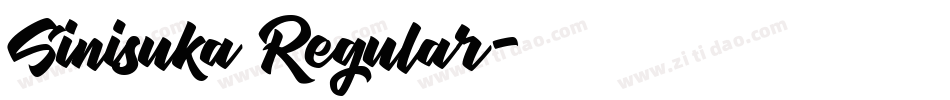 Sinisuka Regular字体转换